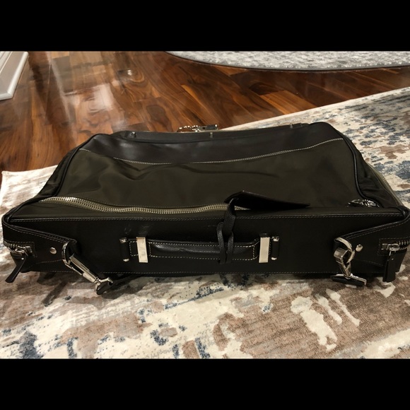 Leather travel bag for suits - Picture 6 of 7